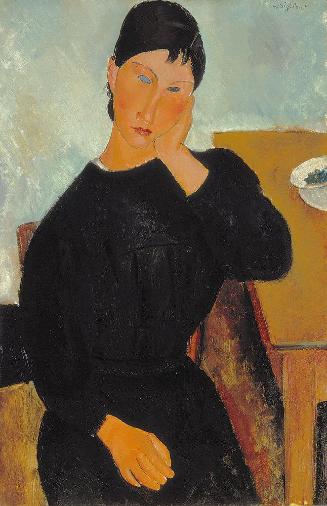 Detail of Elvira Resting at a Table, 1919 by Amedeo Modigliani