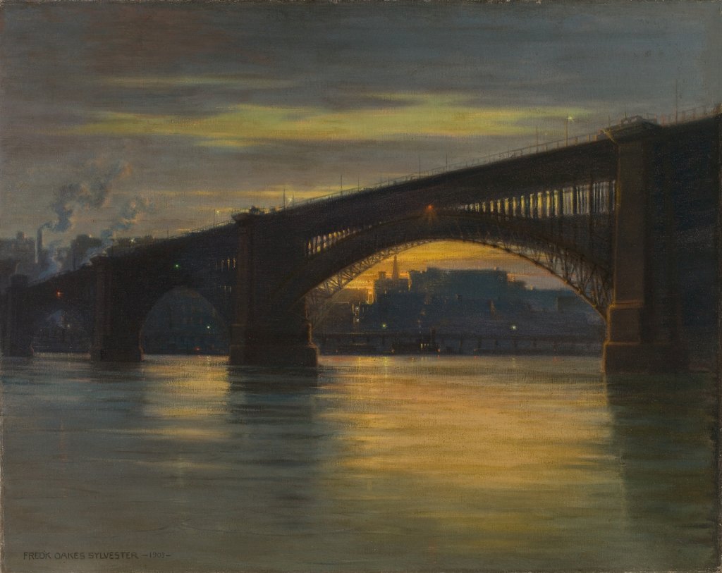 Detail of The Bridge, 1903 by Frederick Oakes Sylvester