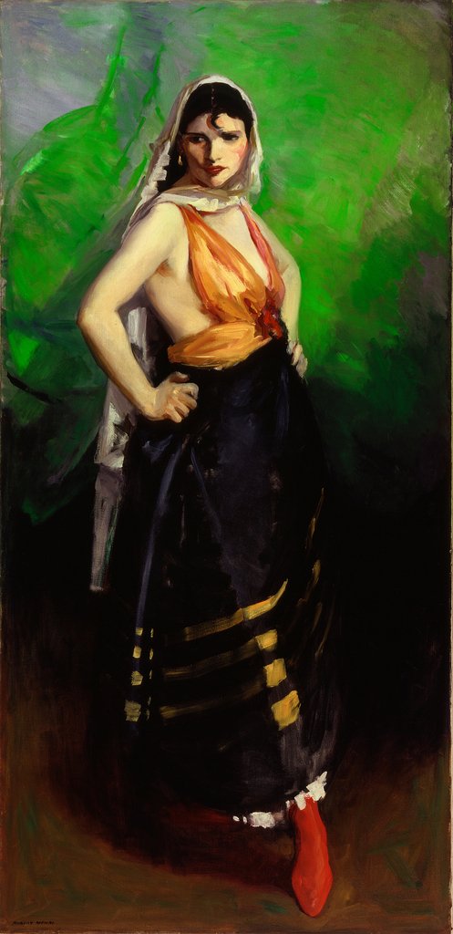 Detail of Betalo Rubino, Dramatic Dancer, 1916 by Robert Cozad Henri