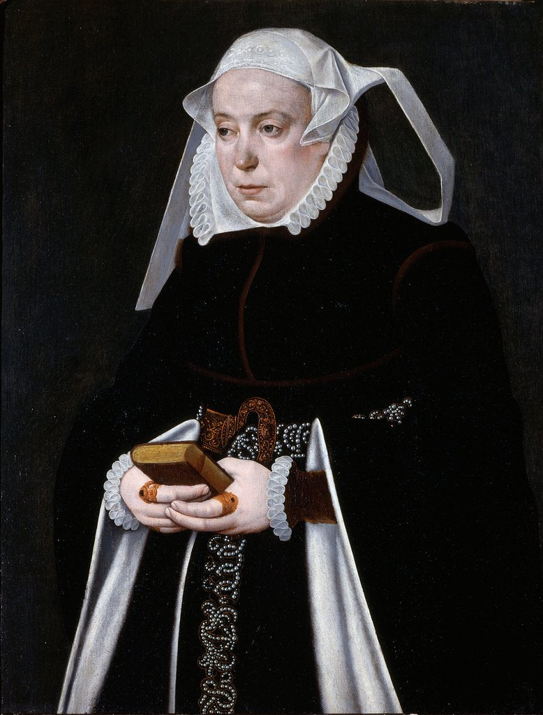 Detail of Portrait of a Woman, c.1560-70 by Bartholomaus the Younger Bruyn