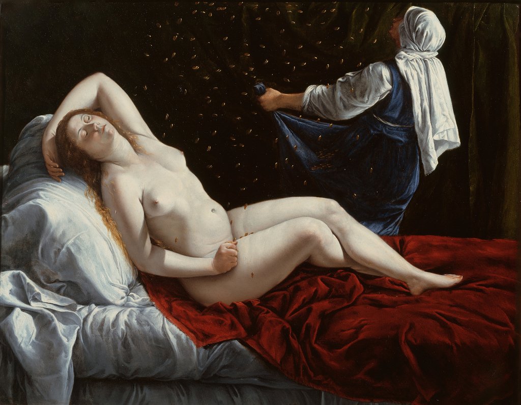 Detail of Danaë, c.1612 by Artemisia Gentileschi