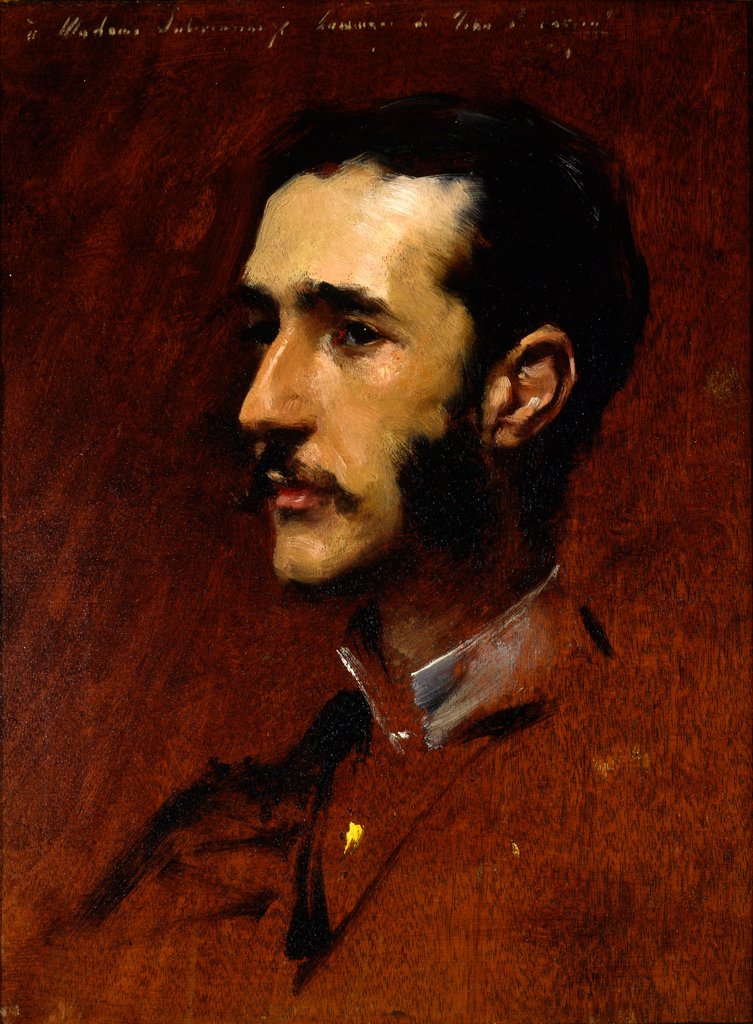 Detail of Ramon Subercaseaux, c.1880 by John Singer Sargent