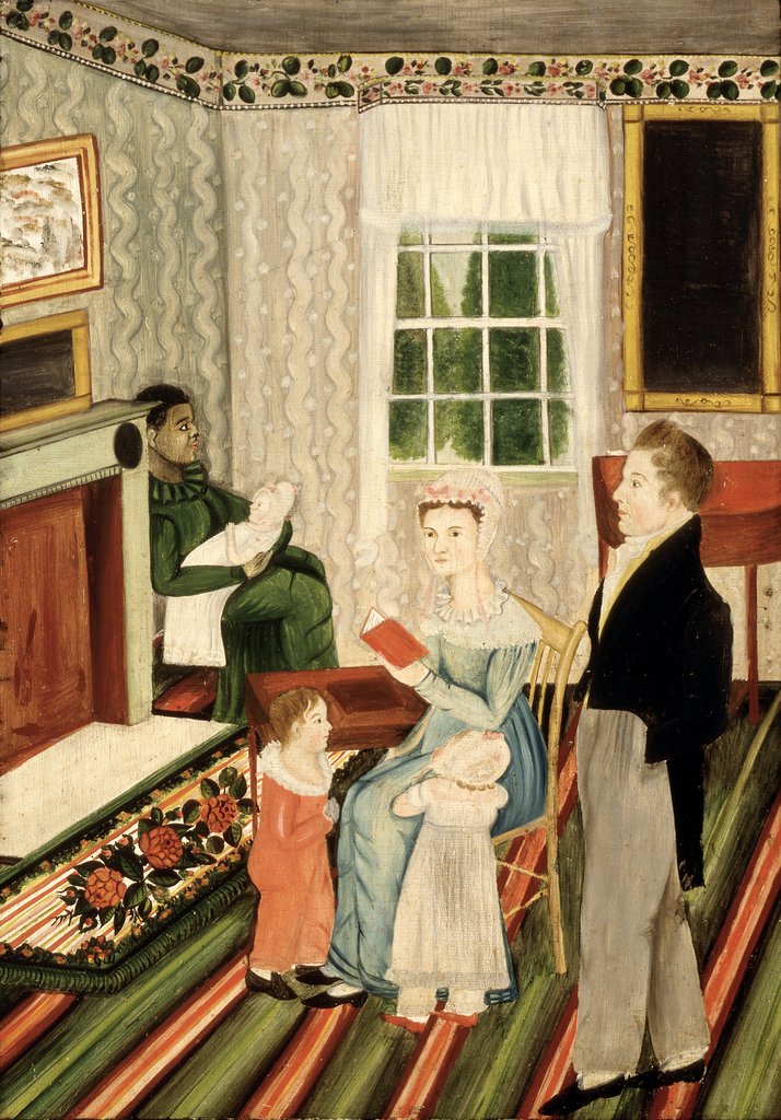 Detail of York, Pennsylvania Family with Negro Servant, c.1828 by American School