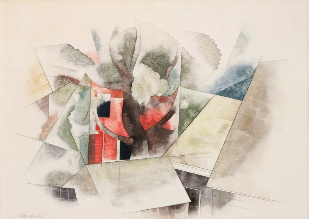 Detail of Rooftop and Fantasy, 1918 by Charles Demuth