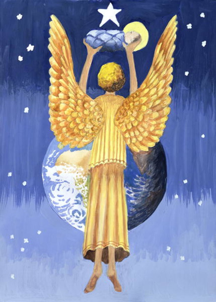 Detail of The Angel of the World by Trish Schreiber