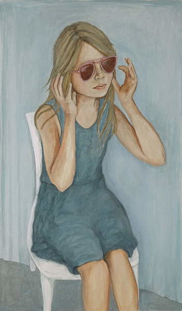 Detail of Girl In Sunglasses, 2017 by Stevie Taylor