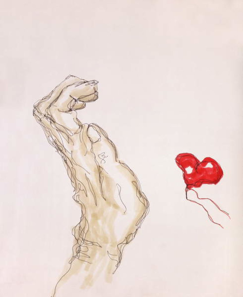 Detail of Afraid of love, 2006 by Stevie Taylor