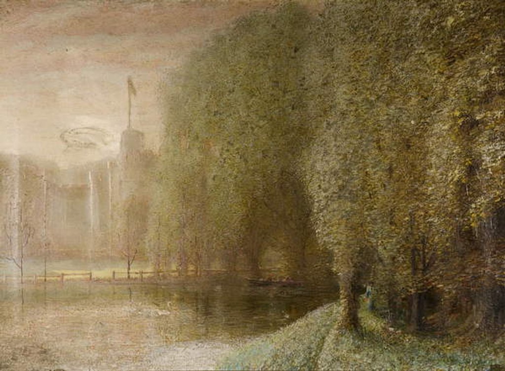 Detail of Tollerton Lake, near Nottingham by Arthur Lowe
