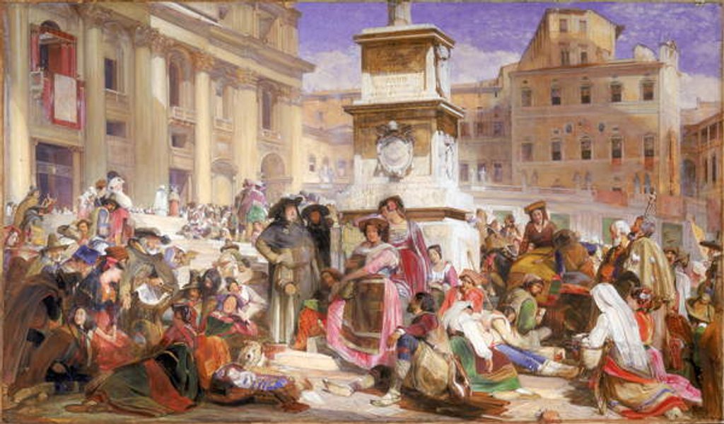 Detail of Easter Day at Rome by John Frederick Lewis