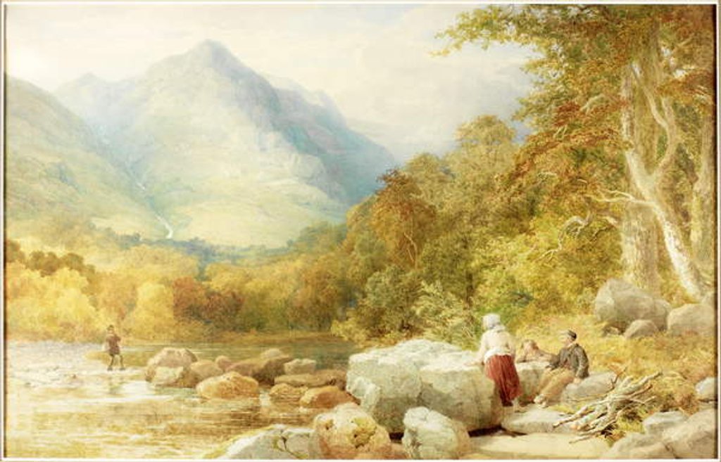 Detail of Gate Crag, Borrowdale by John Henry Mole