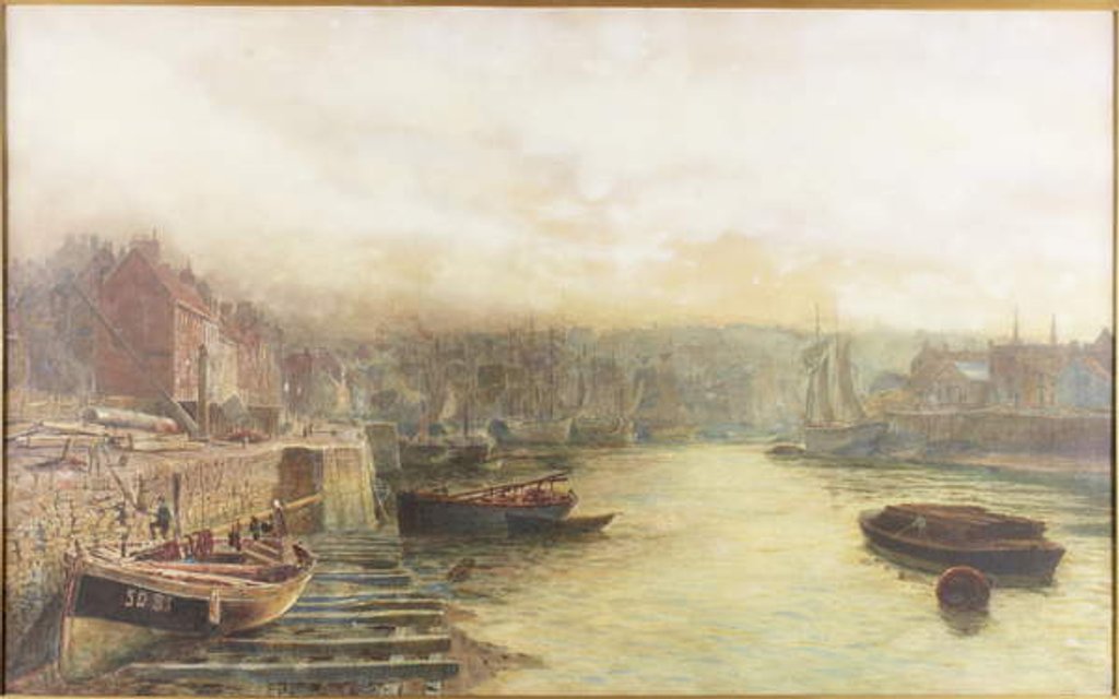 Detail of River Wear, North Bank Looking West From Customs House by Thomas Marie Madawaska Hemy
