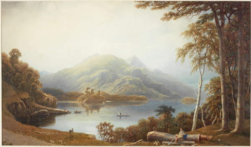 Detail of Lower Lake at Killarney from Muckross by George Fennel Robson