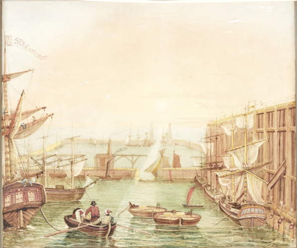 Detail of Seaham Harbour, 1832 by Robert Mackreth