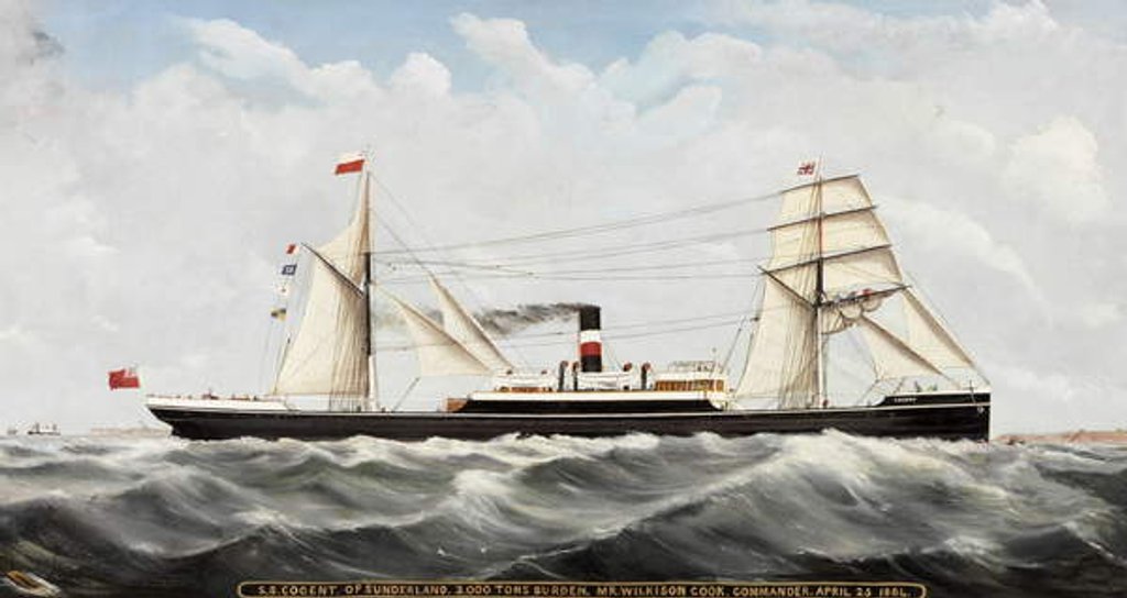 Detail of S.S. Cogent' of Sunderland, 1884-85 by John Hudson