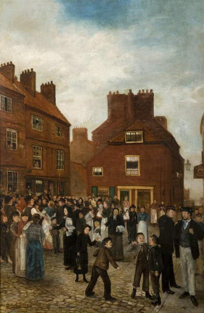 Detail of Salvation Army, 1884 by J. Gillis Brown