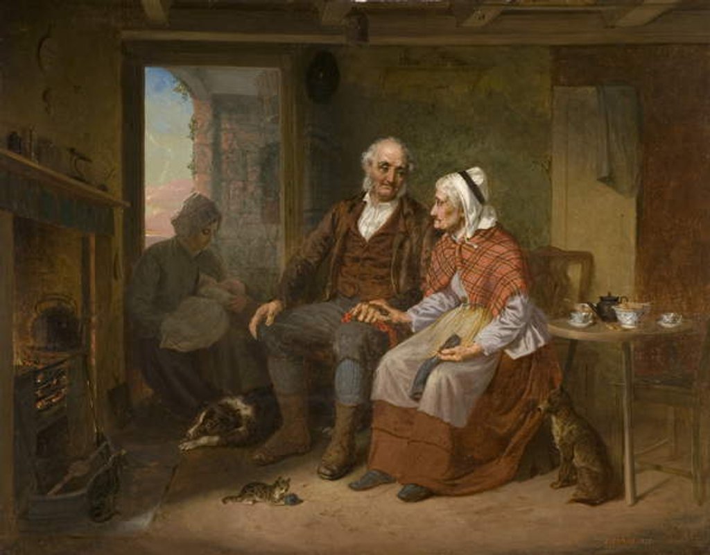 Detail of John Anderson my Jo, John, 1877 by James Stokeld