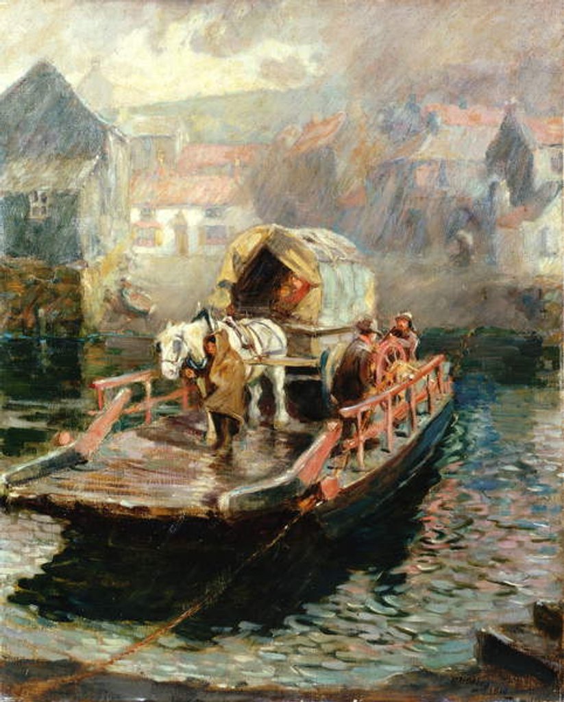 Detail of Hylton Ferry, 1910 by Ralph Hedley