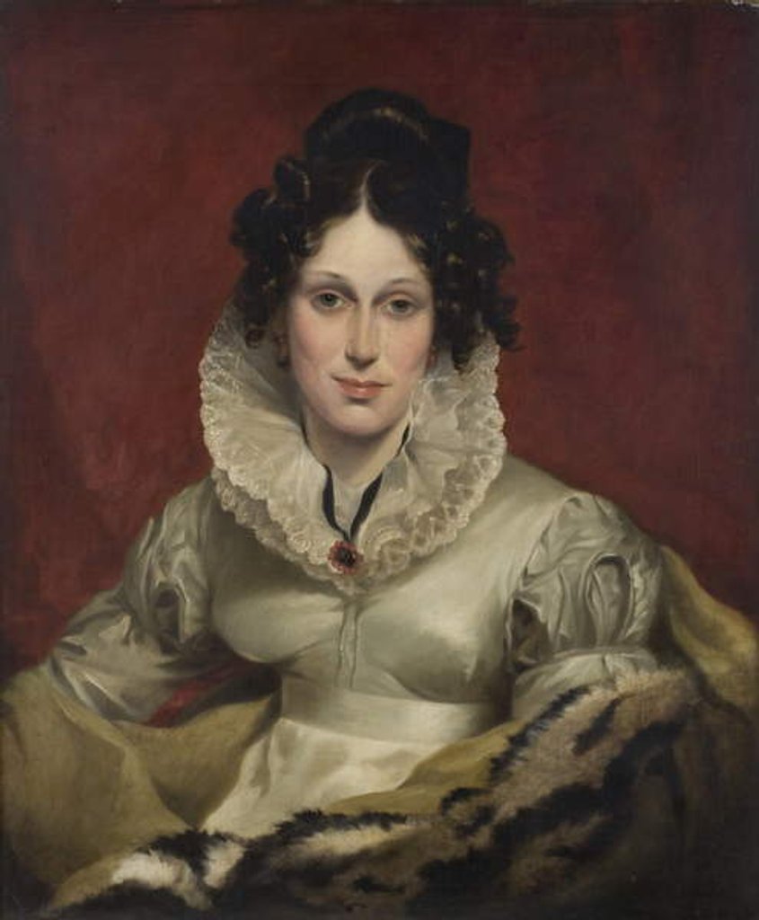 Detail of Miss Barnes, 1823 by R. Brown