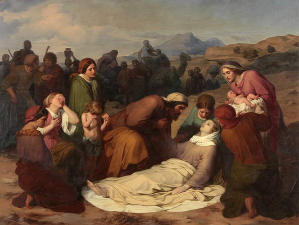 Detail of Death of Rachel, 1847 by Gustave Metz