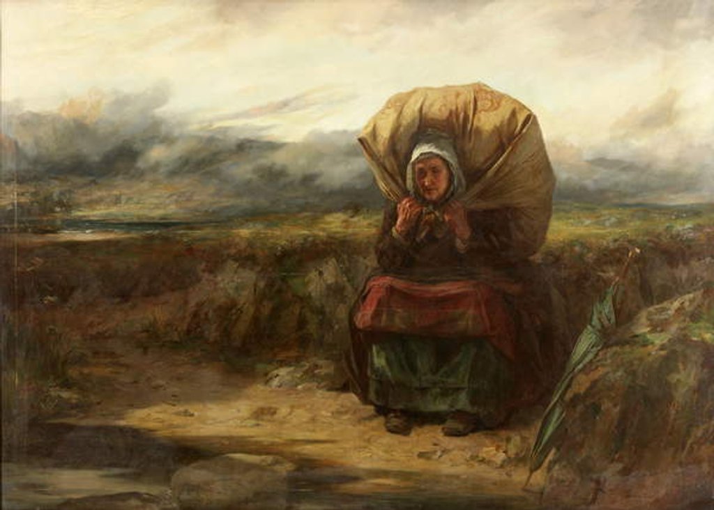 Detail of And With The Burden of Many Years, 1888 by Thomas Faed