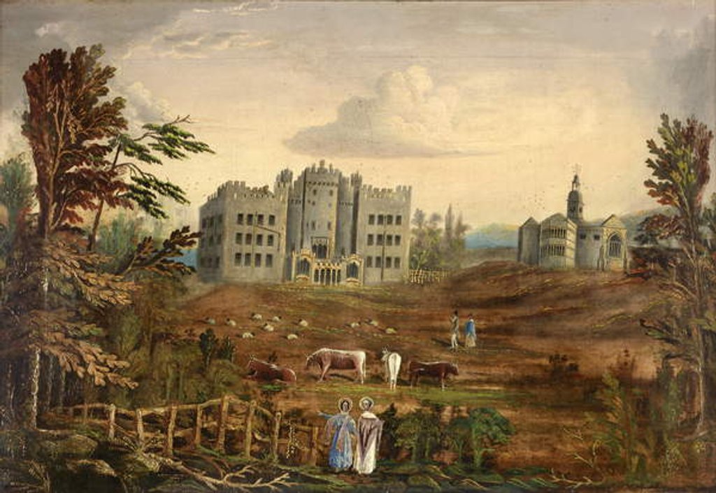 Detail of Hylton Castle, Sunderland c.1830 by English School