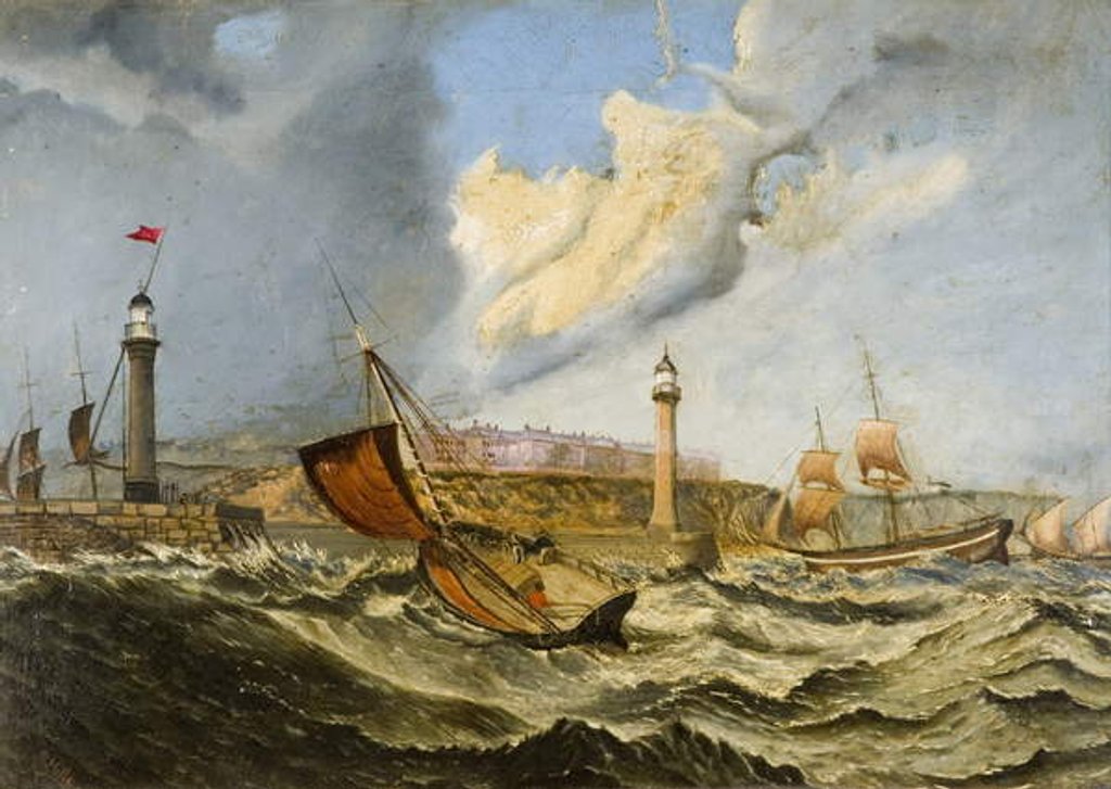 Detail of Off Sunderland, 1871 by R. Mills