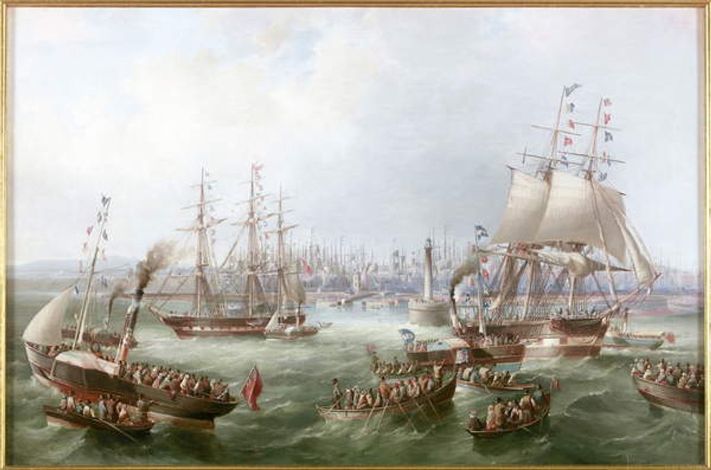 Detail of Opening of the South Outlet, Sunderland Docks, 1856 by Mark Thompson