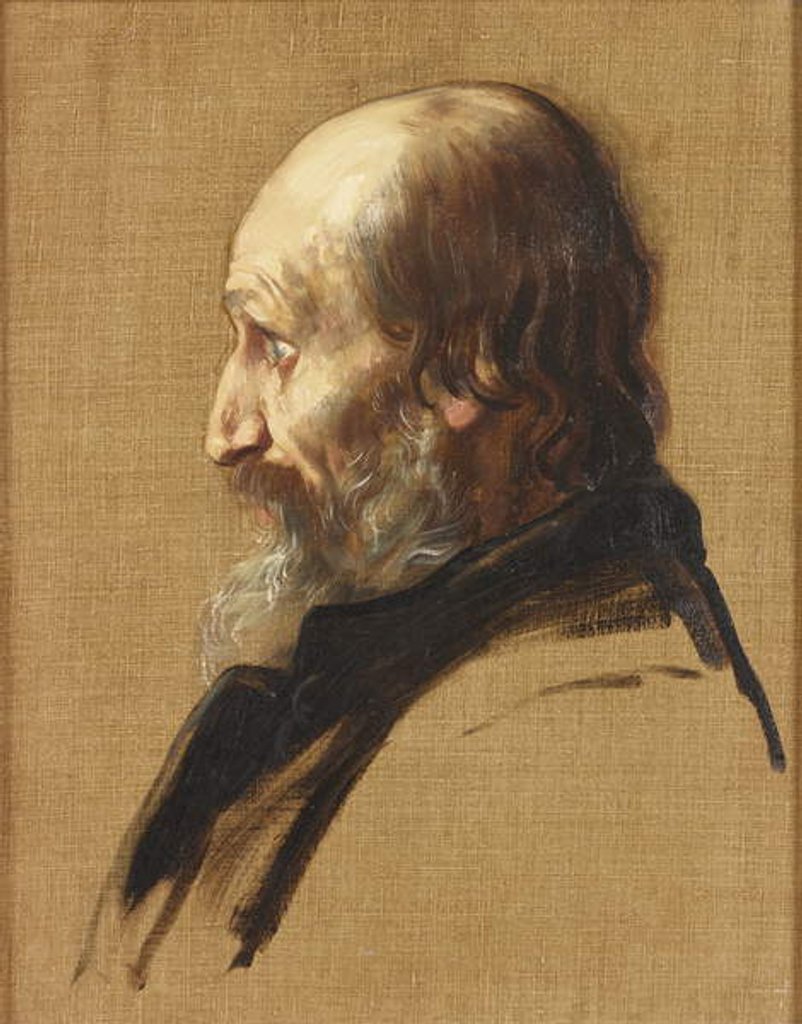 Detail of Portrait of Thomas Dixon, 1879 by Alphonse Legros