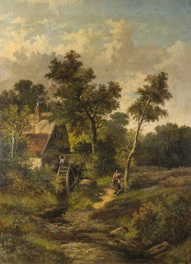 Detail of Alverston Mill, Isle of Wight by Abraham Hulk