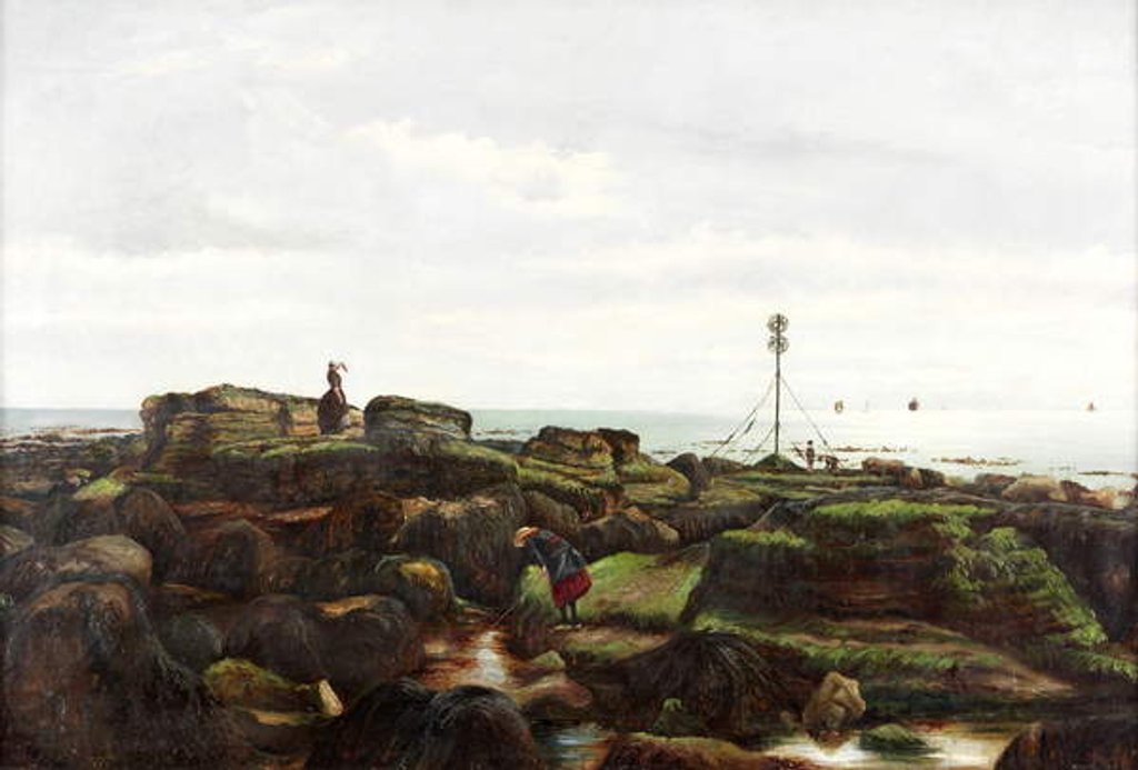 Detail of Beacon Rocks, Roker, Sunderland, 1885 by John Smith