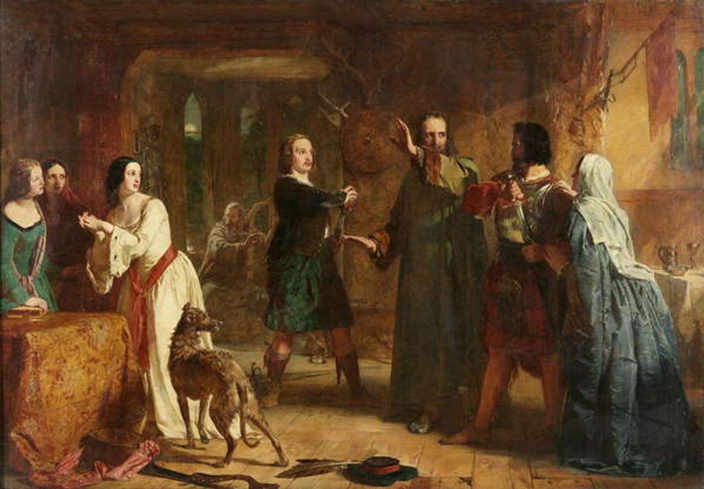 Detail of A Scene from 'The Lady of The Lake' by Alexander Johnston