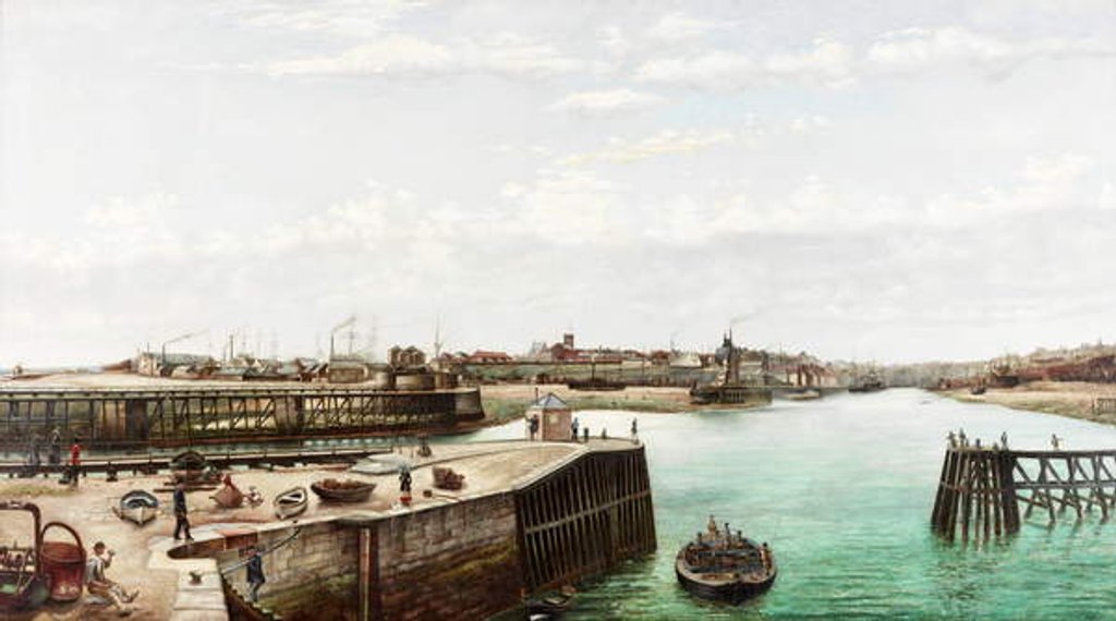 Detail of Sunderland Harbour, 1883 by John Smith