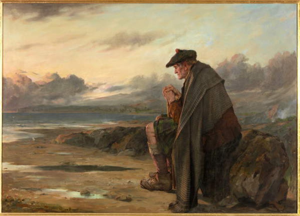 Detail of Oh, Why I Left My Hame?', 1886 by Thomas Faed