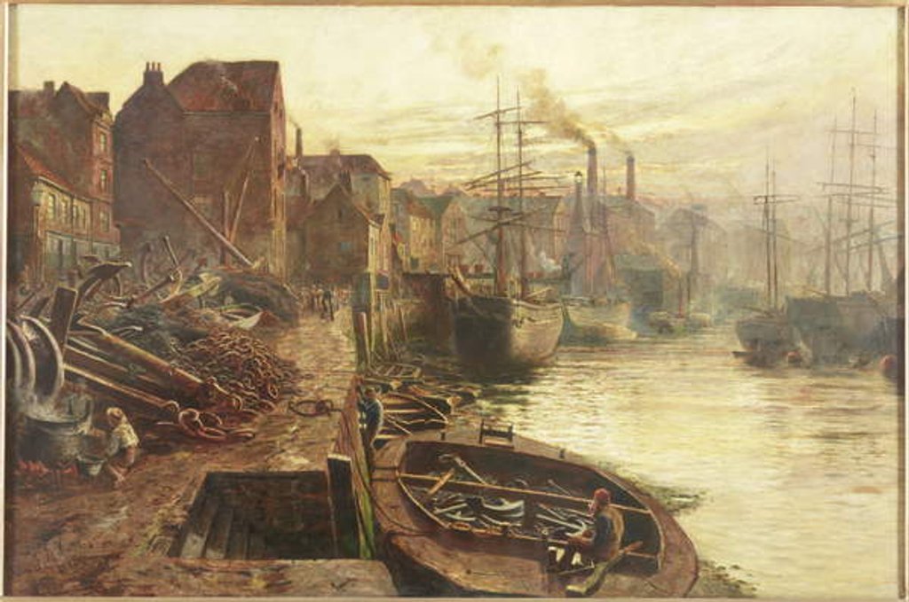 Detail of Old Sunderland, 1885 by Thomas Marie Madawaska Hemy