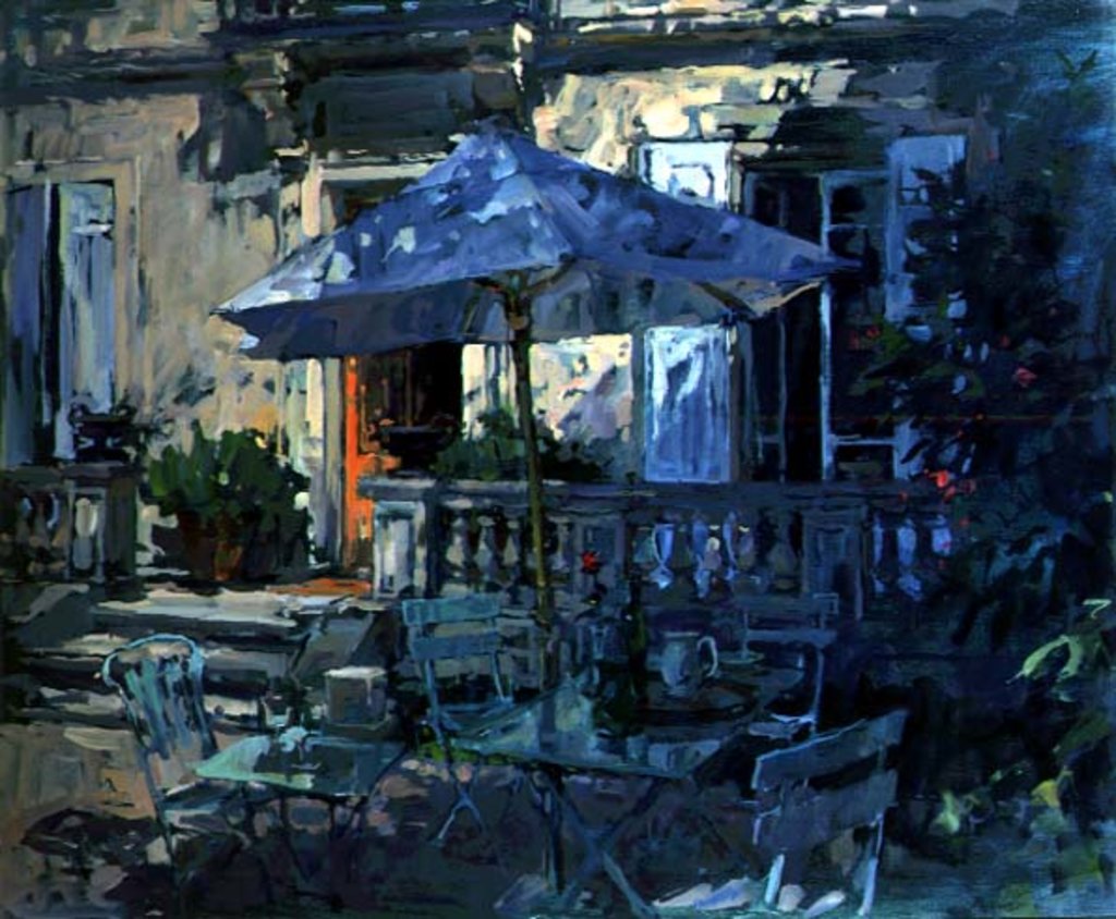 Detail of Parasol and Red Rose, 1998 by Susan Ryder