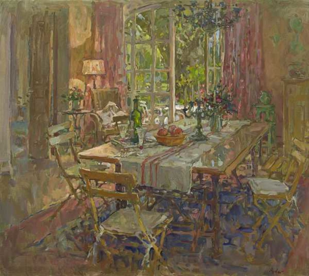 Detail of Kitchen Table, Provence by Susan Ryder