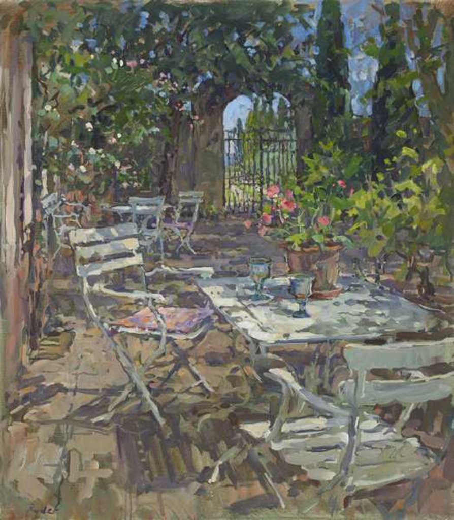 Detail of Terrace, Mas de la Rose by Susan Ryder