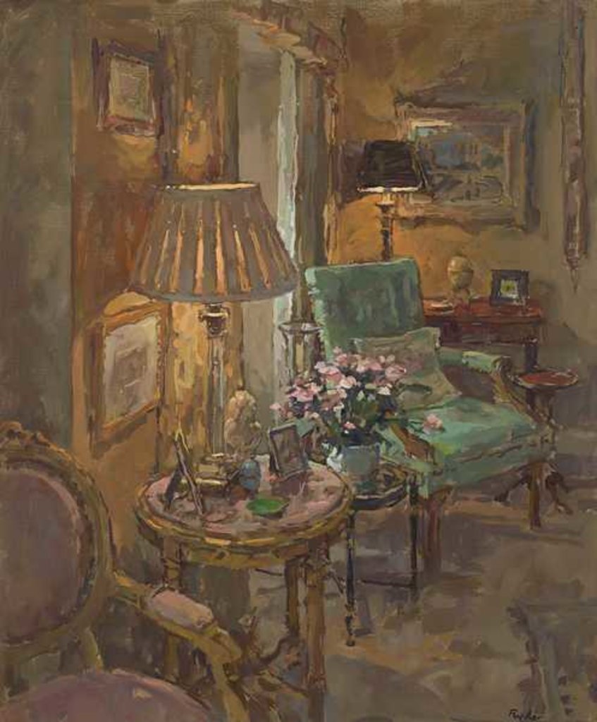 Detail of The Pink Marble Table by Susan Ryder