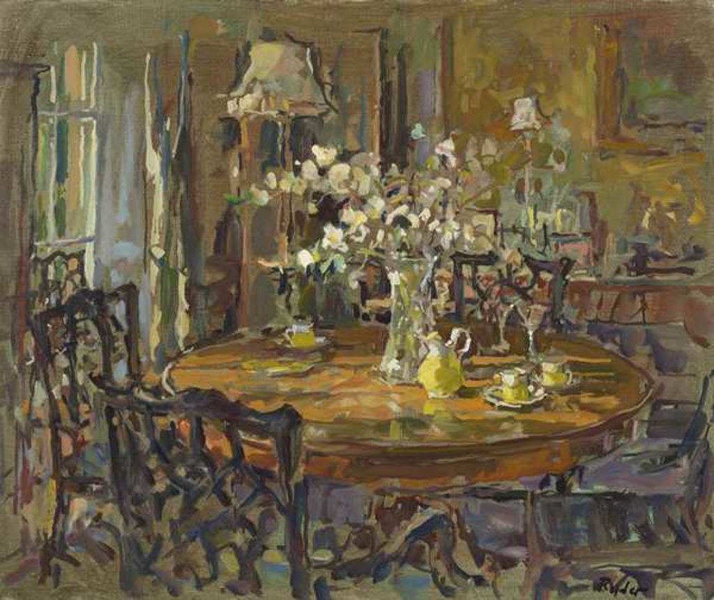 Detail of The Small Dining Room by Susan Ryder