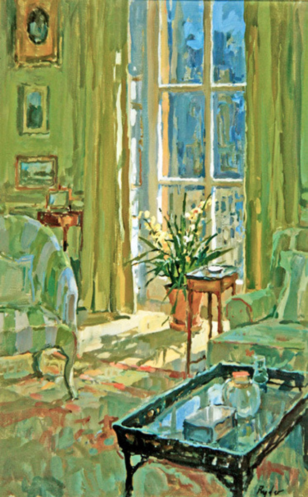 Detail of Morning Room with Orchid by Susan Ryder