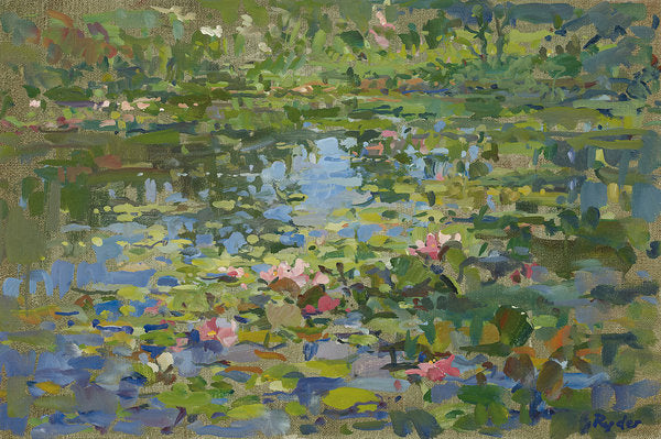 Detail of Waterlilies by Susan Ryder