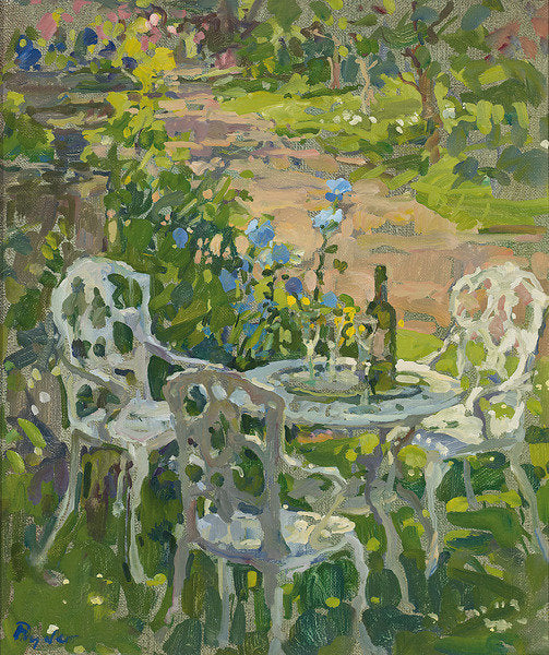 Detail of Blue Poppies by Susan Ryder