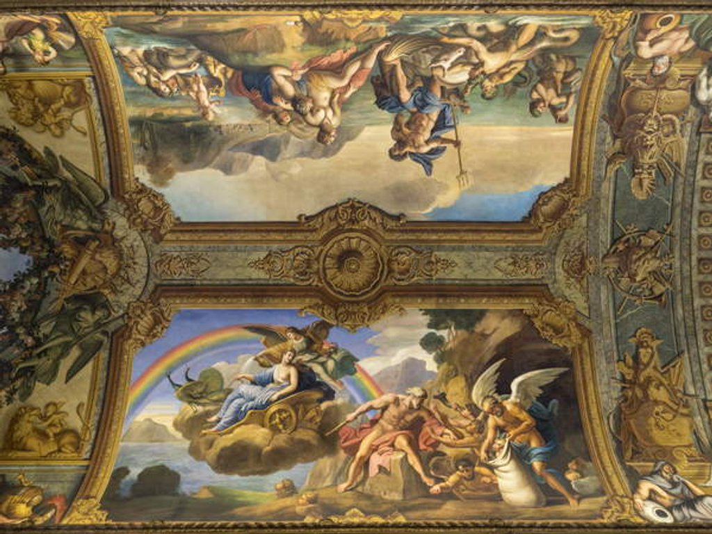 Detail of Air allegory representing Eole and Junon by Anonymous