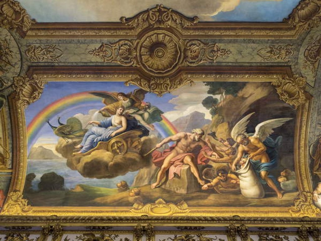 Detail of Air allegory representing Eole and Junon by Anonymous