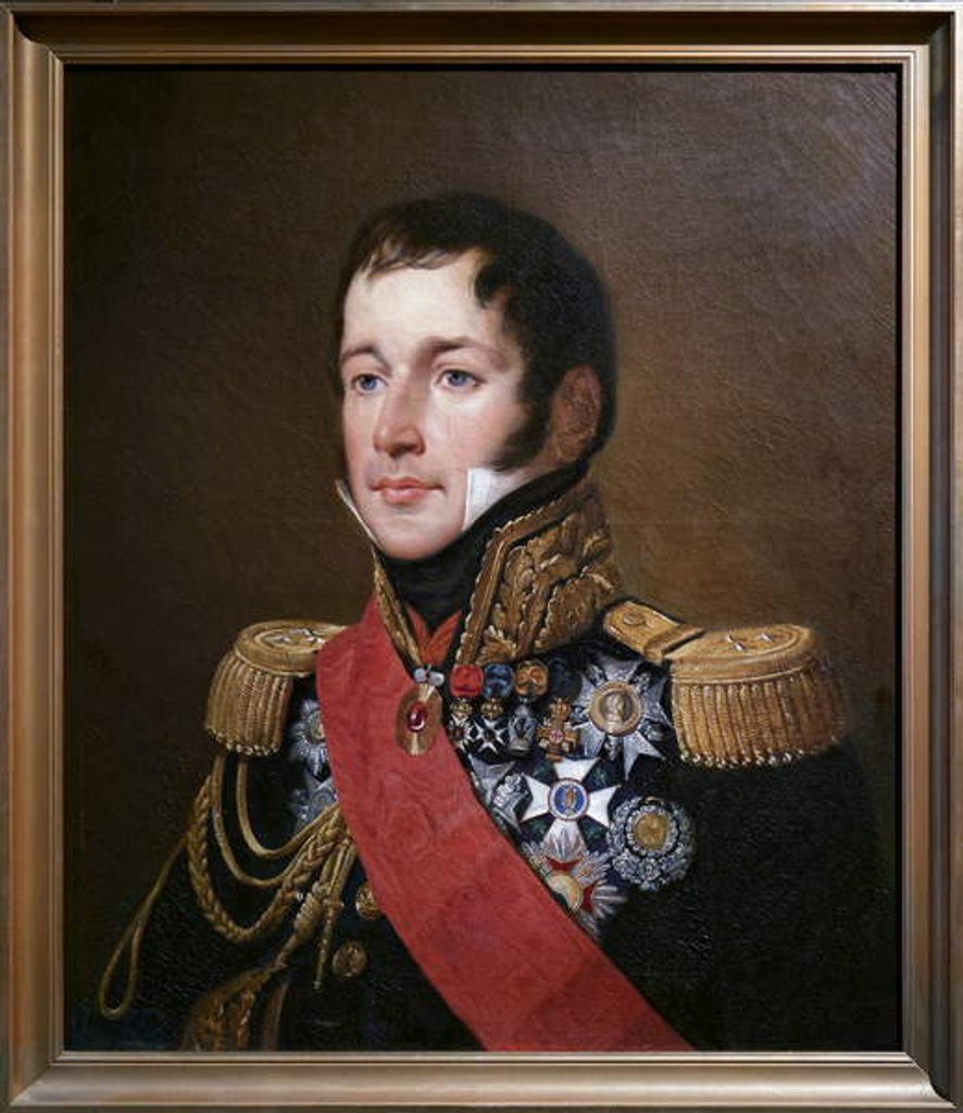 Detail of Armand Charles Guilleminot by Louise Adelaide Desnos