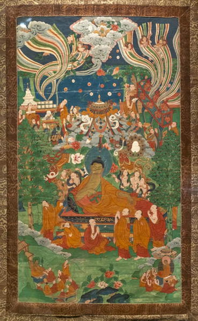 Detail of Skayamuni entering the nirvana by School Tibetan