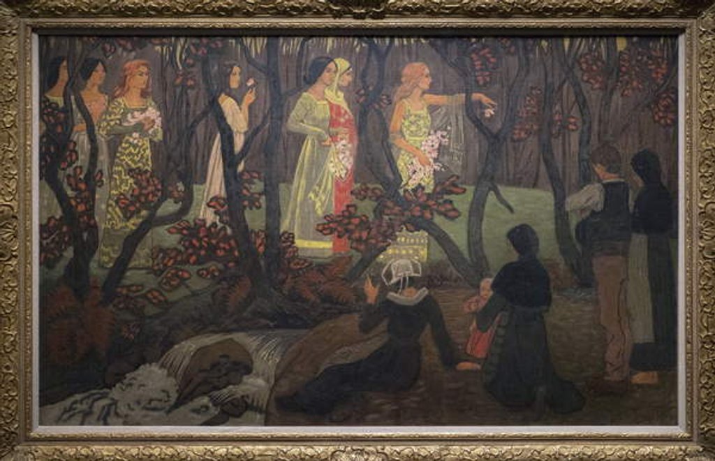 Detail of The Vision near the torrent or The Rendez Vous des Fees, ca. 1897 by Paul Serusier