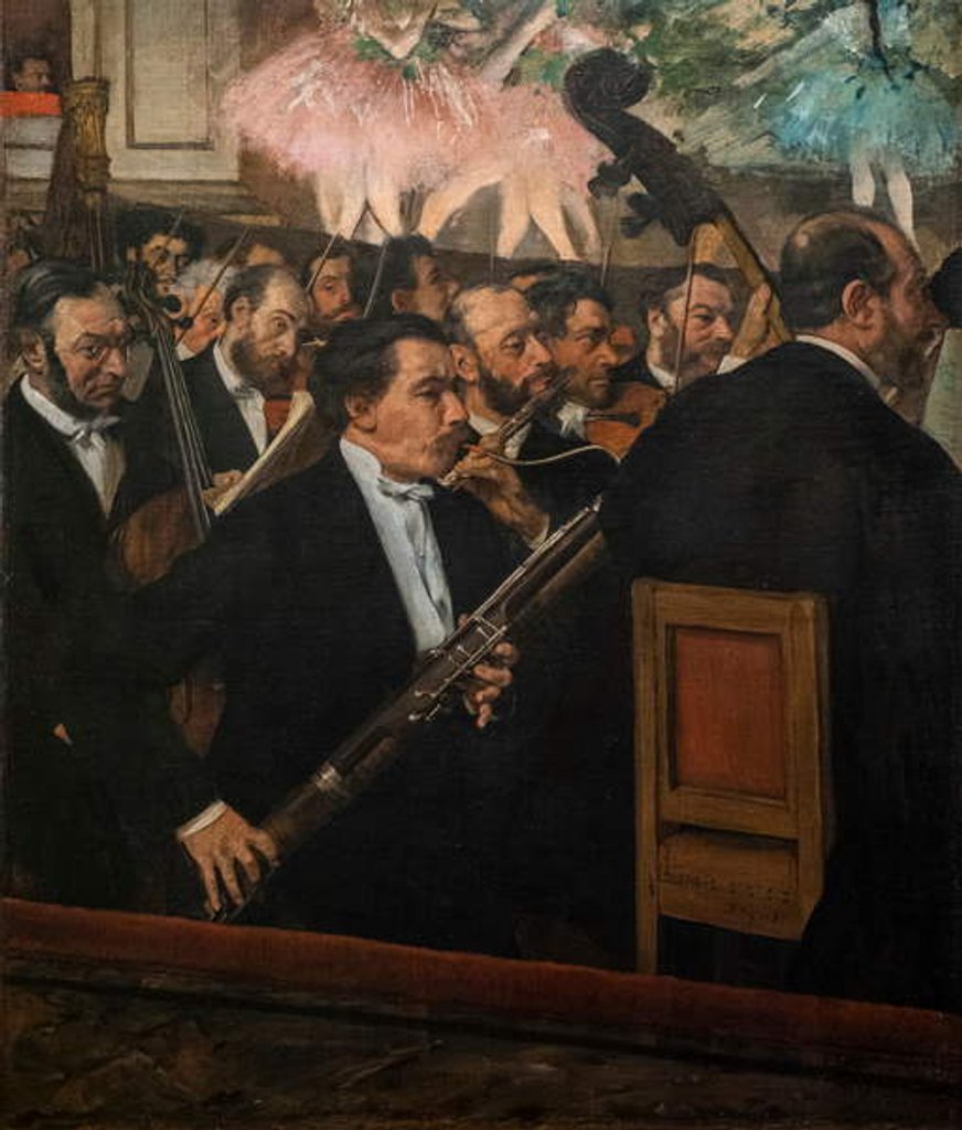 Detail of The Opera Orchestra. 1870 by Edgar Degas