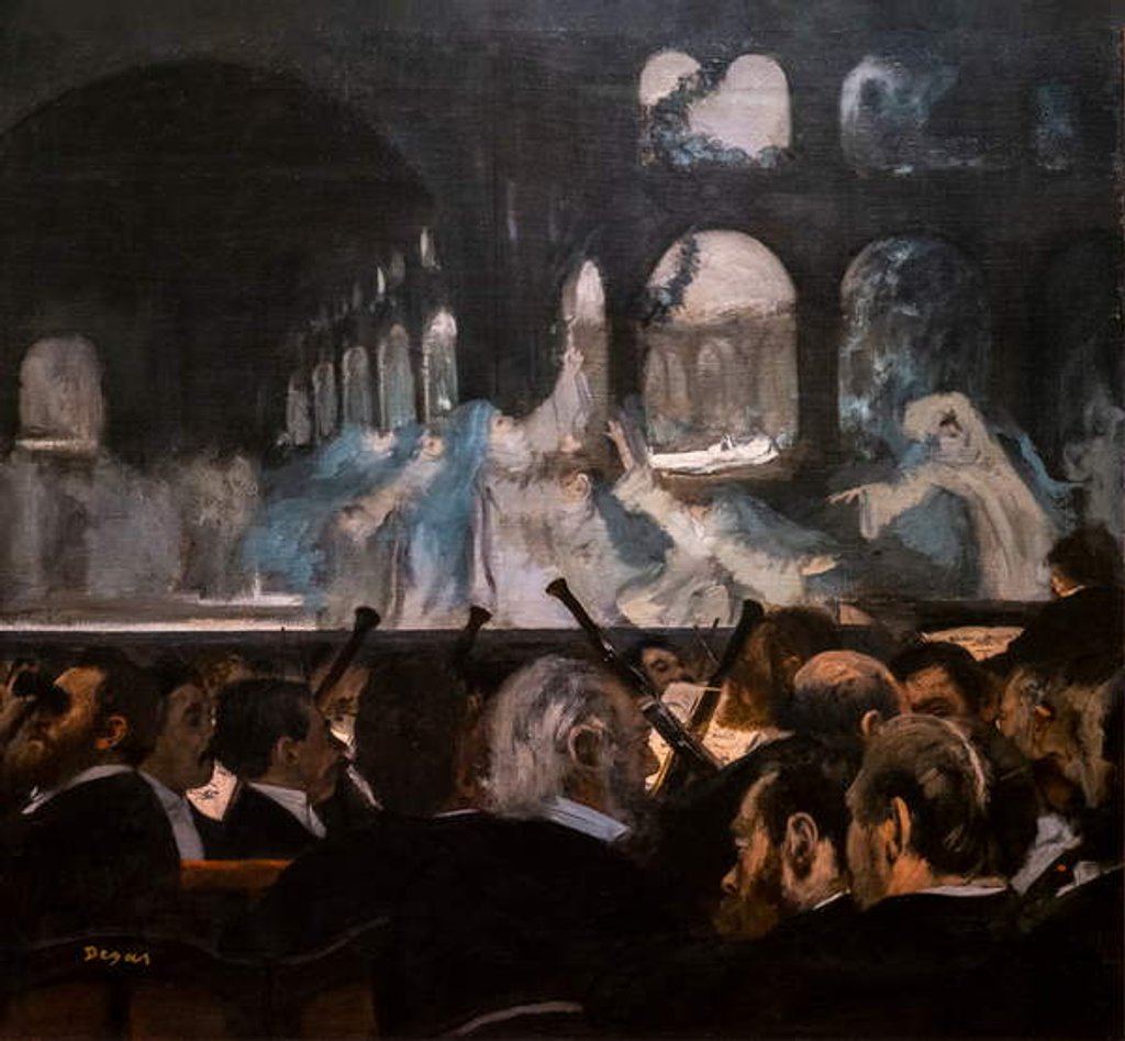 Detail of Ballet of Robert the Devil. 1876. by Edgar Degas