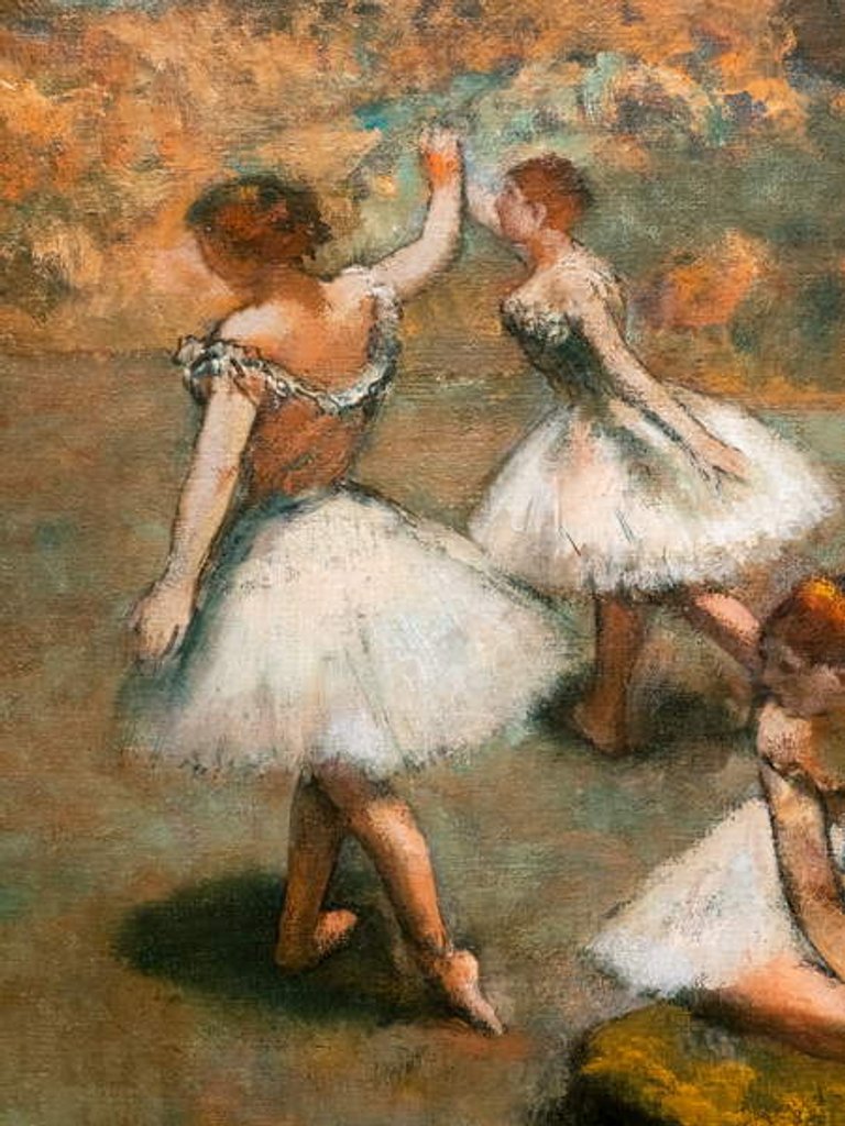 Detail of Dancers on the stage. Around 1889-1894 by Edgar Degas